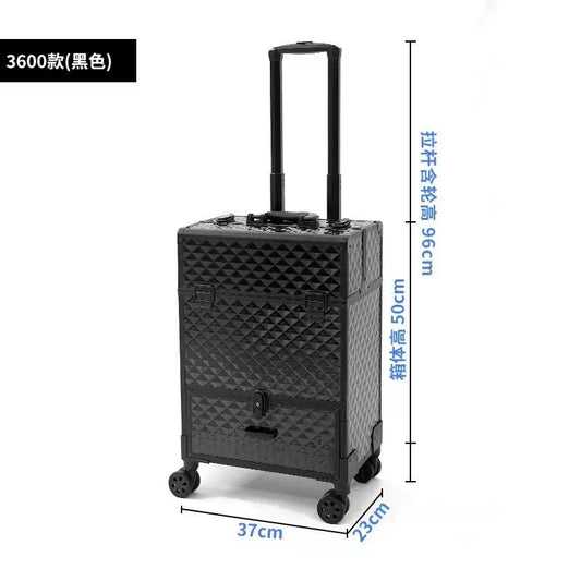 9551 - Luxe Makeup Trolley Bag - Your Essential Beauty Companion