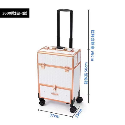 9551 - Luxe Makeup Trolley Bag - Your Essential Beauty Companion