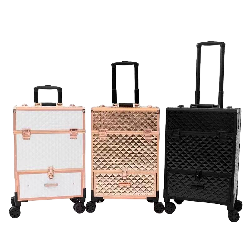 9551 - Luxe Makeup Trolley Bag - Your Essential Beauty Companion