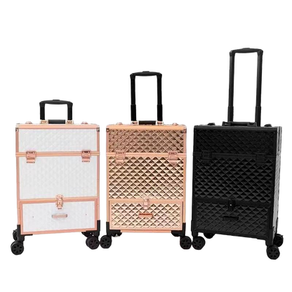 9551 - Luxe Makeup Trolley Bag - Your Essential Beauty Companion